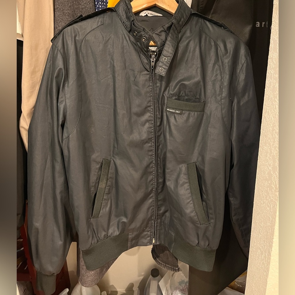Vintage Members only original brand Europe Craft size 40 black jacket